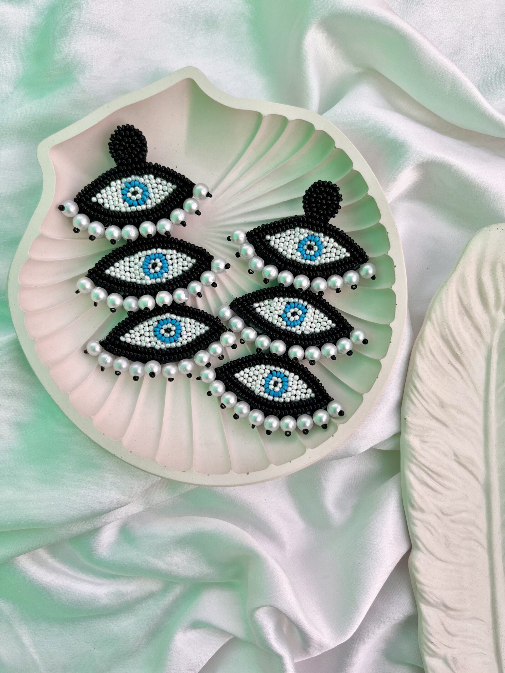 Layered Evil Eye Earrings image 0