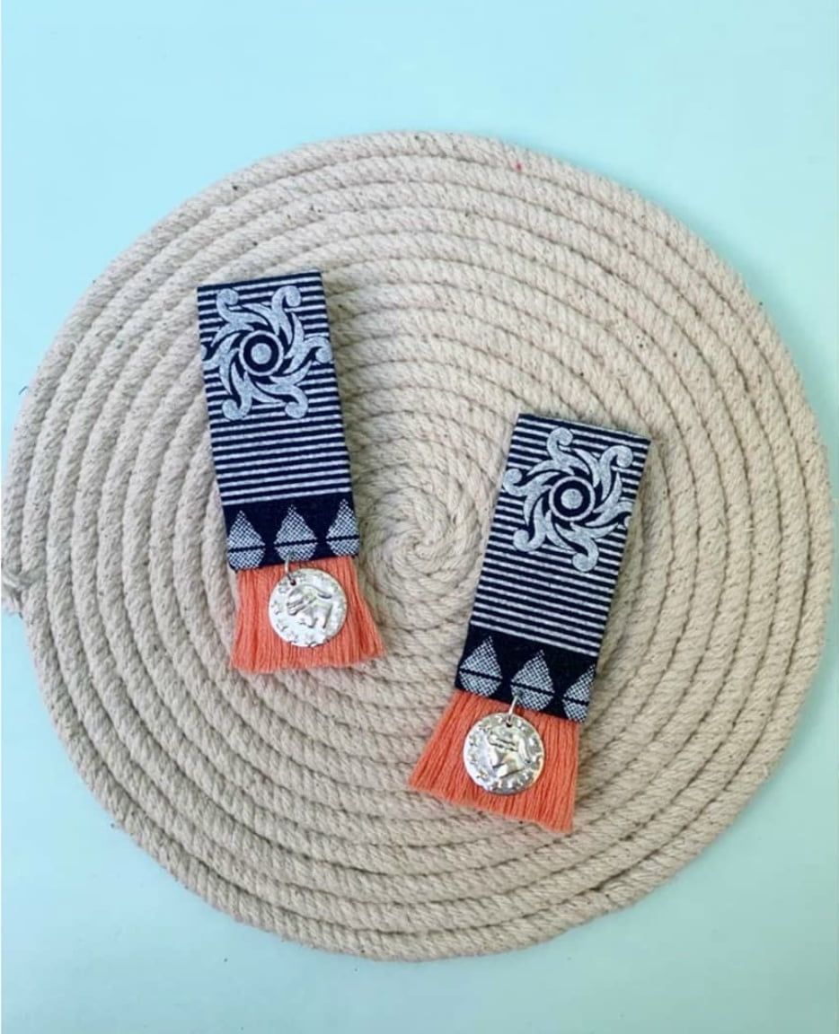 Blue Coin Studs image 0