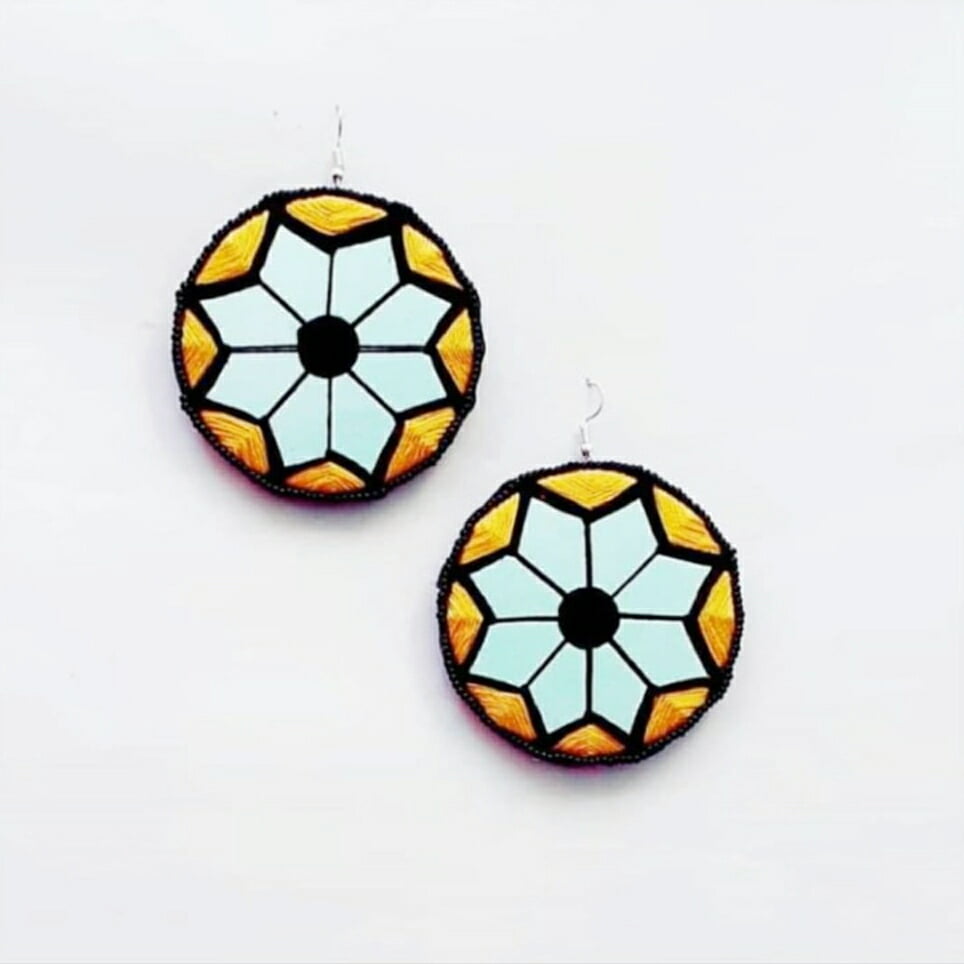 Honeybee Mirror Earrings image 0