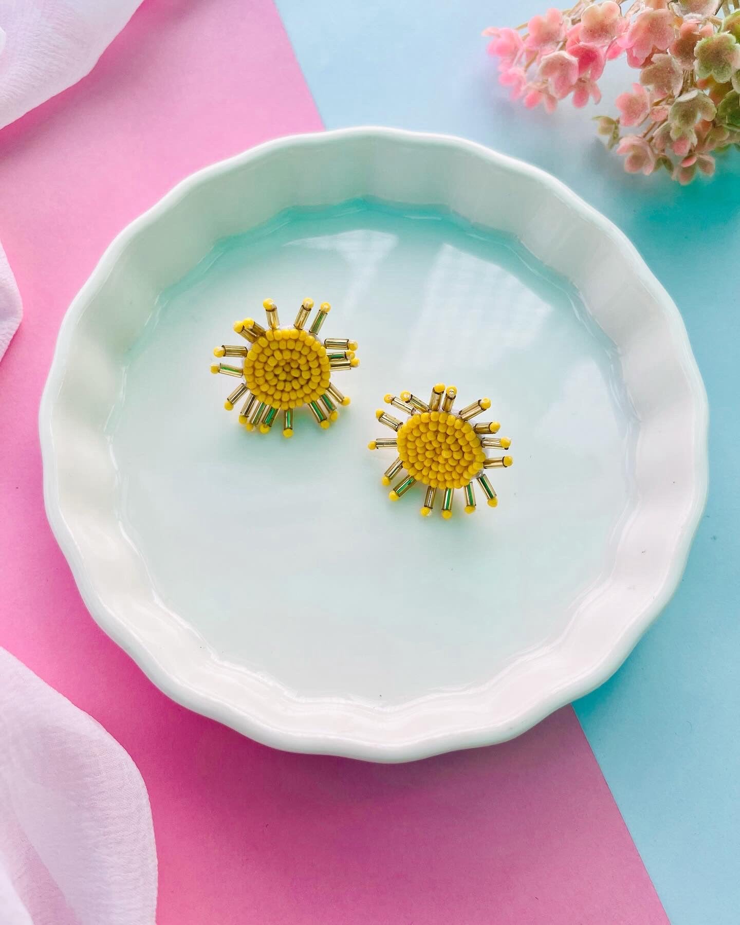 Adorable Beaded Studs-V image 4