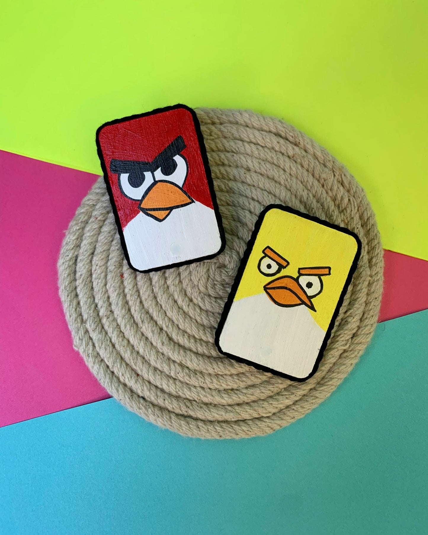 Tweety & Angry Bird Studs image 1