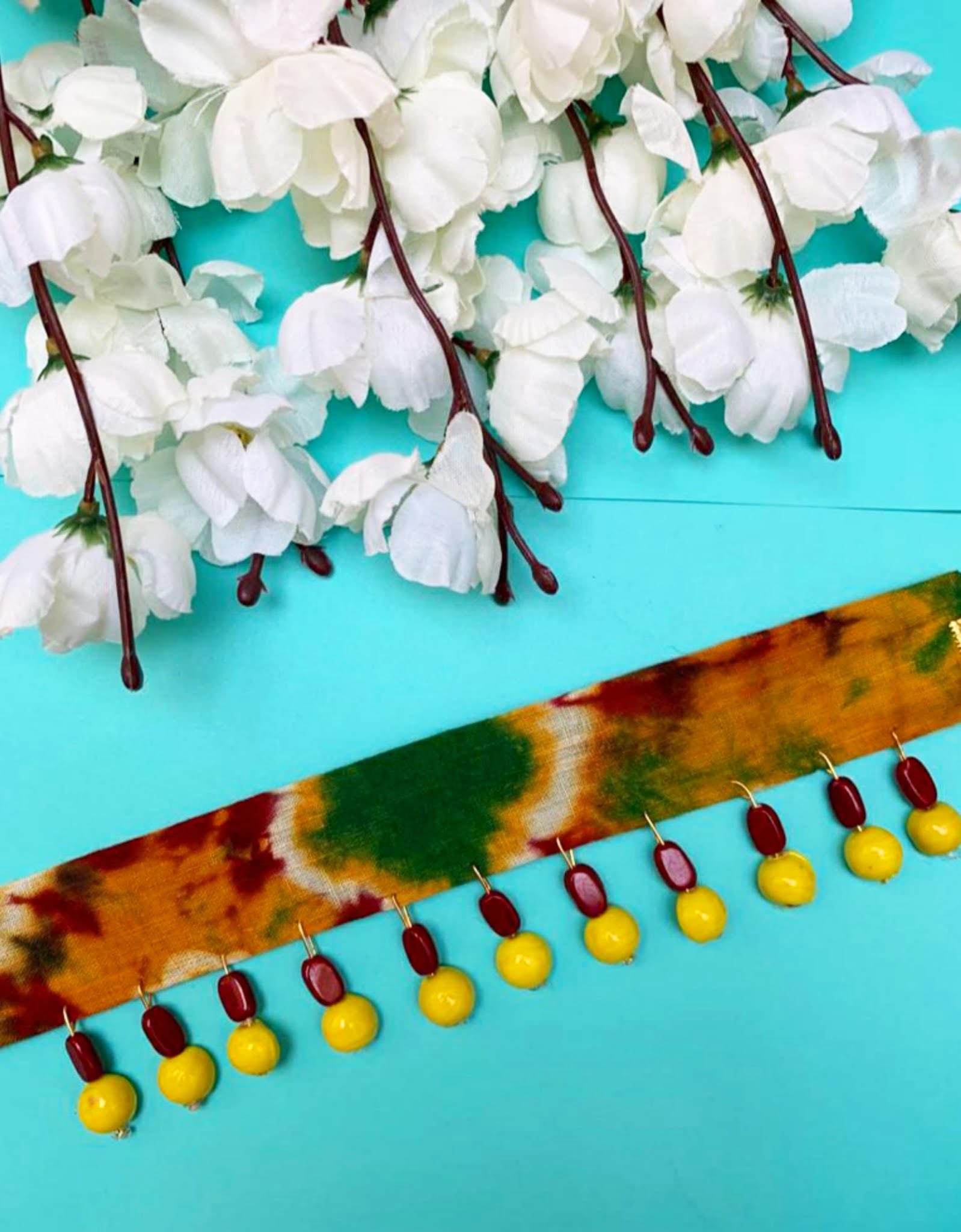 Mustard Tie-N-Dye Choker image 0