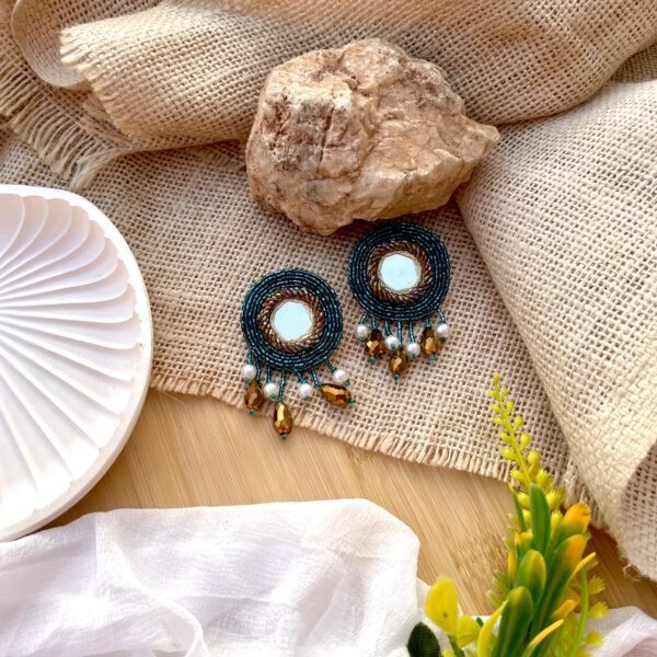 Ethnic Mirror Earrings
