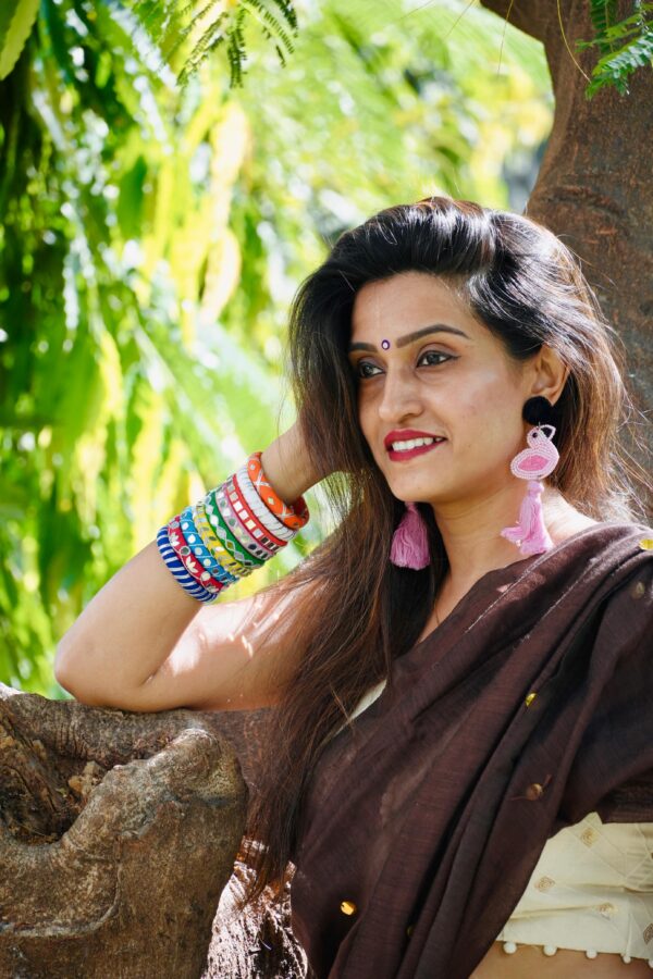 Satrang Bangle Set- Silver