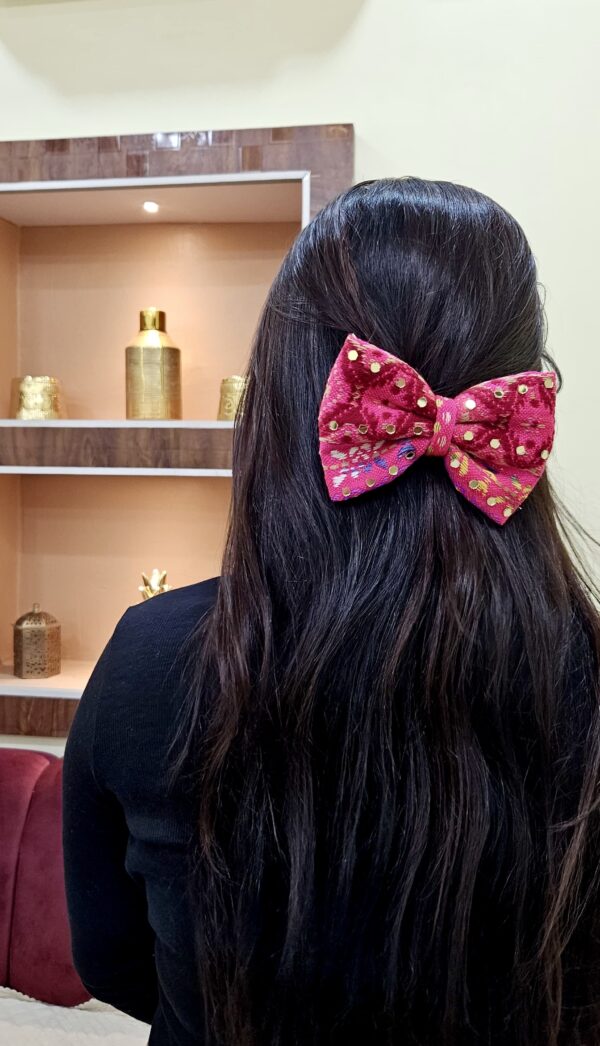 Dandiya Dazzle Bows- Pink
